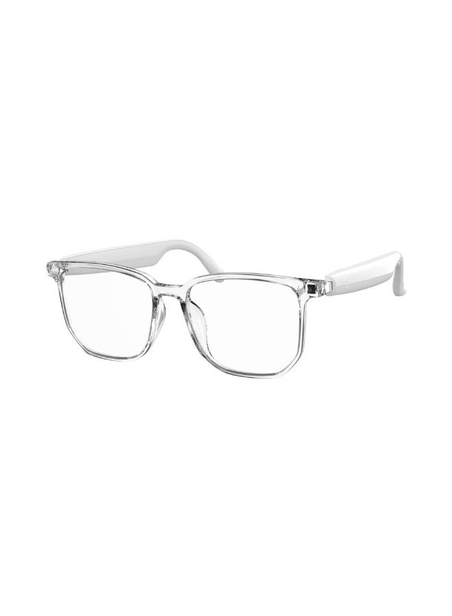 GREEN LION Hamburg Smart Glasses with Touch Control, UV400 Protection, Built-in Microphone, Remote Camera & Voice Assistant, Anti-Blue Lenses, Up to 5 Hours Play Time, 1.5-Hour Magnetic Charging Time, 10m Transmission Distance - White - Image 1